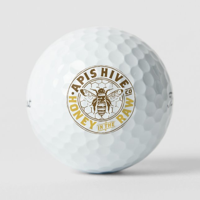 Balles de golf Apis Hive & Honey Co. (Recto)