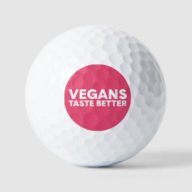Balles De Golf Appel Végétalien (Recto)