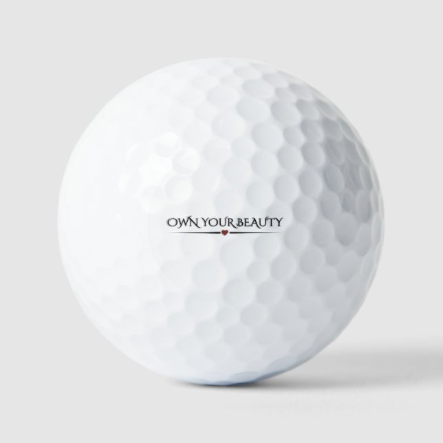 Balles De Golf Appréciez votre beauté (Recto)