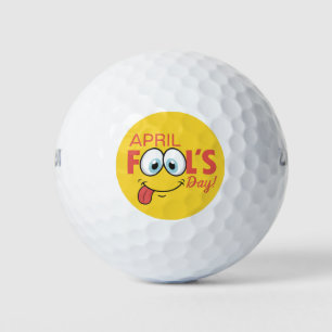 Balles De Golf April Fool's Day Happy Funny Face Vacances