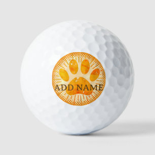 Balles De Golf Aquarelle brute de rayon de soleil détendue Imprim