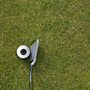 Balles De Golf Aquarelle fleur sauvage monogramme S blanc rouge n