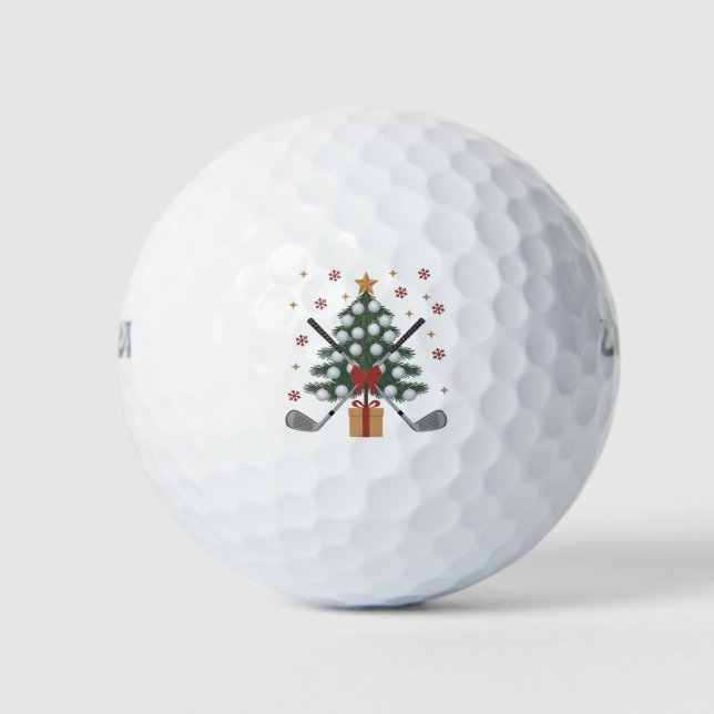 Balles De Golf Arbre de Noël Équipement de Golf Noël Golf (Devant)
