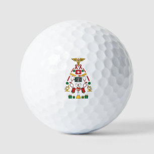 Balles De Golf Arbre de Noël moderne Fêtes Médecins personnalisés