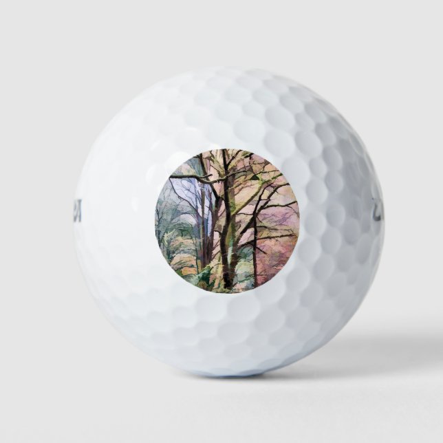 BALLES DE GOLF ARBRES D'AUTOMNE (Devant)