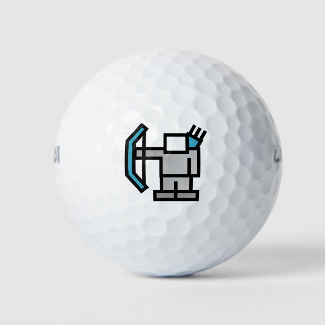 Balles De Golf Archer en bleu (Devant)