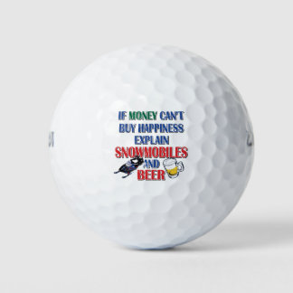 Balles De Golf Argent-Bière-Motoneige