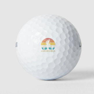 Balles De Golf Arizona Cactus Vintage Retro Desert Souvenir Cadea