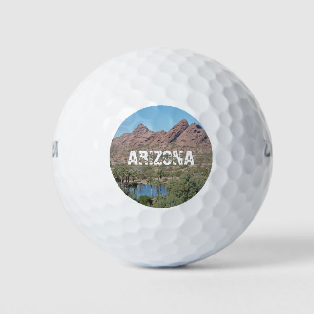 Balles De Golf Arizona Paysage Photo Phoenix City Park Desert (Devant)
