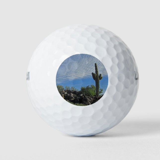 Balles De Golf Arizona Saguaro Cactus Photo Desert Southwest (Devant)