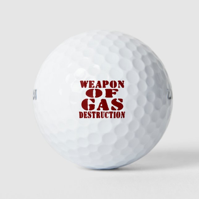 Balles De Golf Arme De Destruction Du Gaz (Devant)