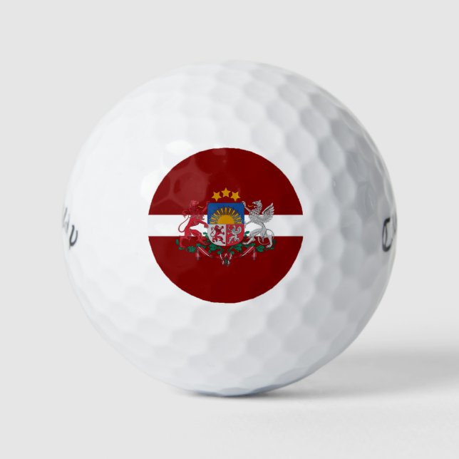 Balles De Golf Armoiries de Lettonie (Devant)