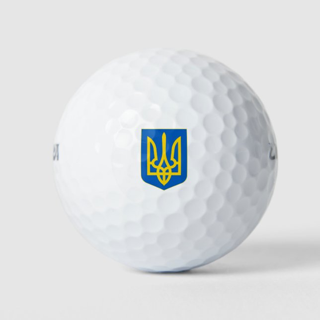 Balles De Golf Armoiries de l'Ukraine (Devant)