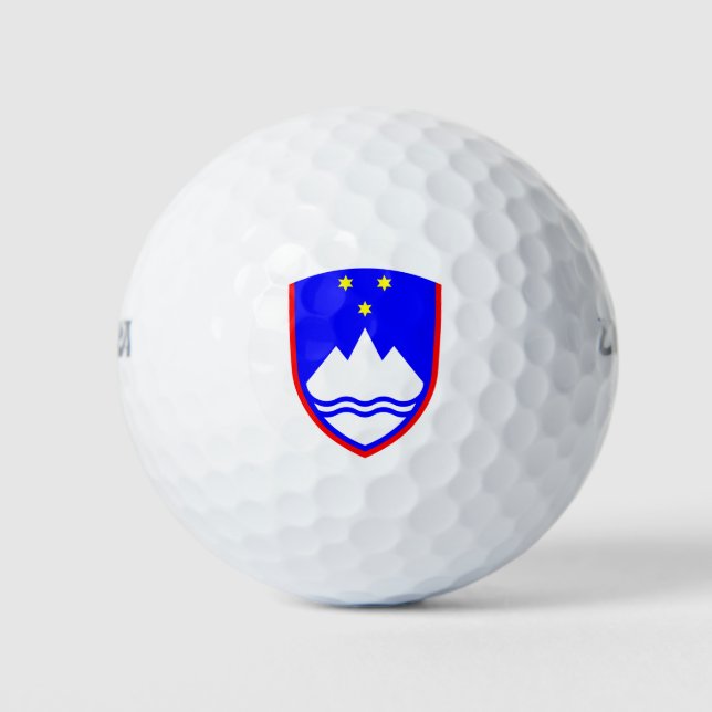 Balles De Golf Armoiries de SLOVÉNIE (Devant)