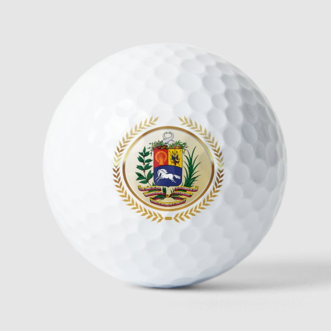 Balles De Golf Armoiries du Venezuela (Recto)