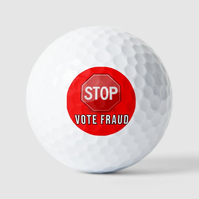 Balles De Golf Arrêter la fraude électorale (Recto)