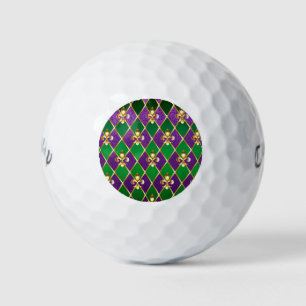Balles De Golf Arrière - plan de bijoux Mardi Gras