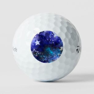 Balles De Golf Arrière - plan spatial avec étoiles