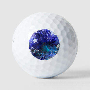 Balles De Golf Arrière - plan spatial avec étoiles