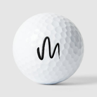Balles De Golf Art graphique de motif minimaliste dessiné à la ma