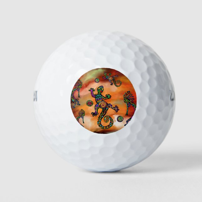 Balles De Golf Art Kokopelli (Devant)