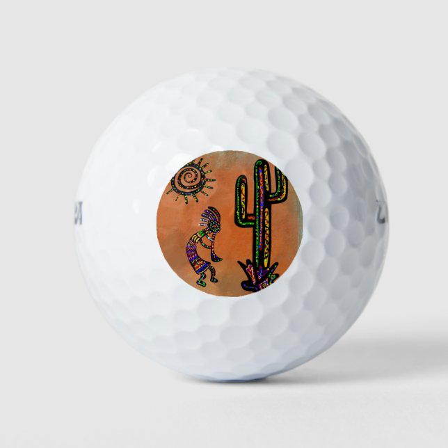 BALLES DE GOLF ART KOKOPELLI SUD-OUEST (Devant)