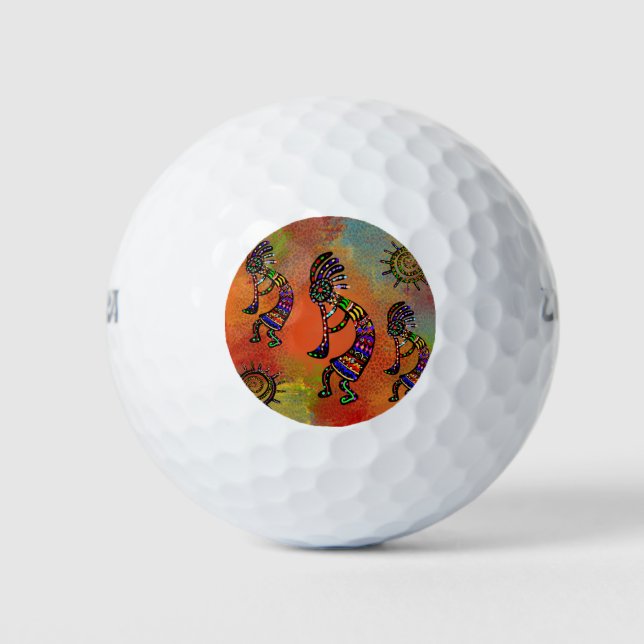 BALLES DE GOLF ART KOKOPELLI SUD-OUEST       (Devant)