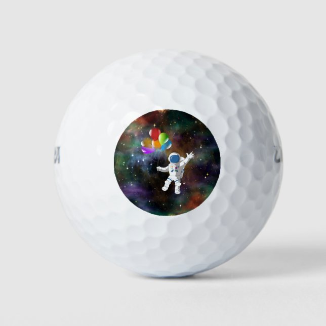 Balles De Golf Astronaut avec ballons (Devant)