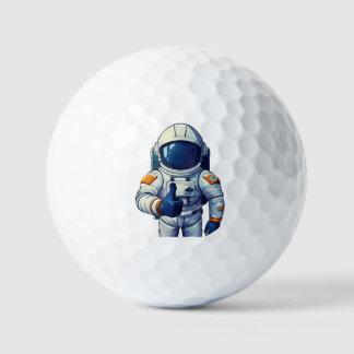 Balles De Golf astronaut in space suit showing thumb up 