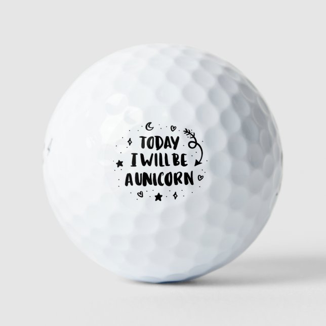 Balles De Golf Aujourd'Hui, Je Serai Unicorne (Devant)