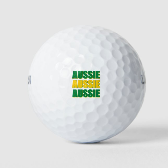 Balles De Golf Aussie Australe (Devant)