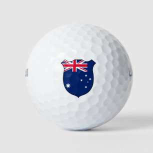 Balles De Golf Australie Drapeau Grand Patriotique