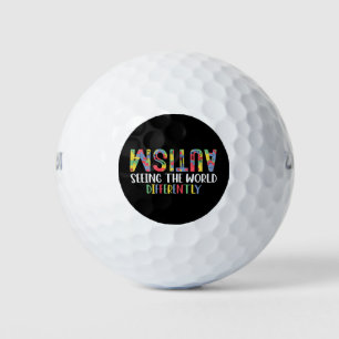 Balles De Golf Autisme Voir le monde différemment Sensibilisation