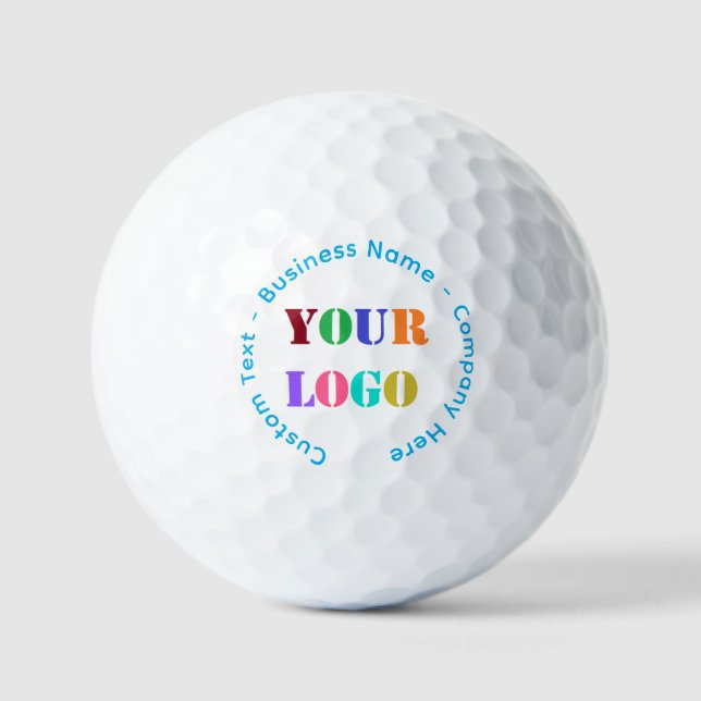 Balles de golf avec tampon de logo et de texte per (Recto)