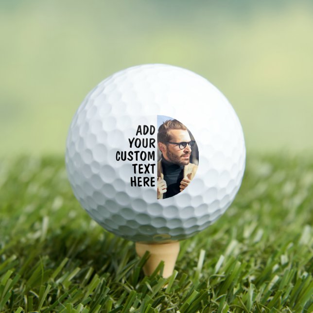 Balles de golf avec texte et image personnalisés (T-shirt Insitu)