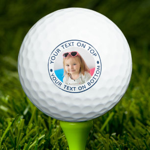 Balles de golf avec texte personnalisé et photo