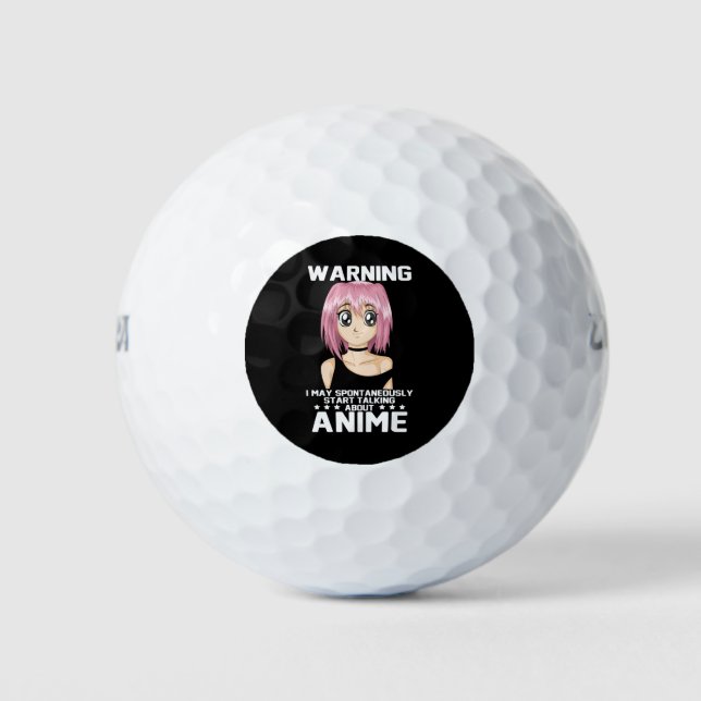 Balles De Golf avertissement peut commencer à parler de anime (Devant)
