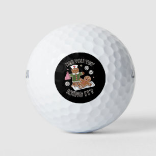 Balles De Golf Avez-Vous Essayé De Glacer It School Nurse Christm