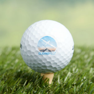Balles De Golf Avion Vintage de l'avion couché de soleil