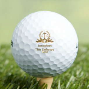 Balles De Golf Avocat de la défense à la retraite drôle 