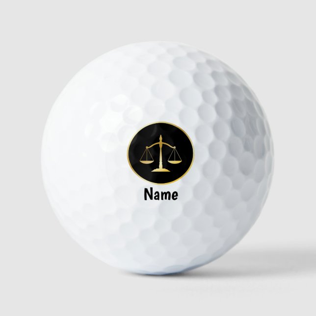 Balles De Golf Avocat personnalisé Juge Balls de golf (Recto)