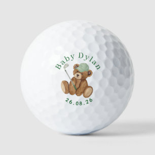 Balles De Golf Baby Shower Personnalisé Little Putter 