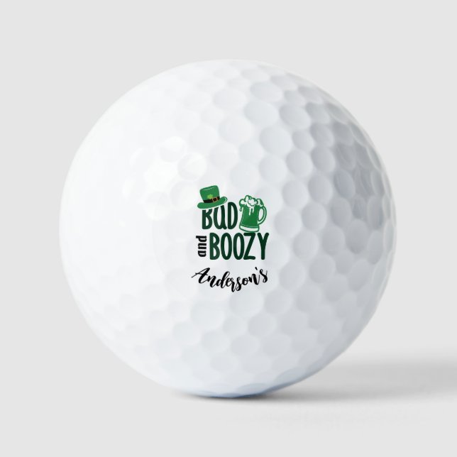 Balles de golf Bad & Boozy - Cadeau de golf person (Recto)