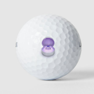 Balles De Golf Bague de diamant avec boîte