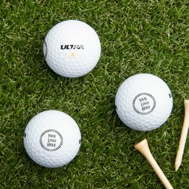 Balles De Golf Bagues Shimmer en argent double pour votre logo (Herbe in situ)