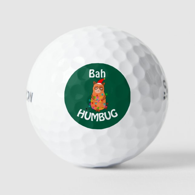 Balles De Golf Bah Humbug Kitty Chat (Recto)