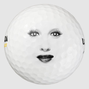 Balles De Golf Bal de golf à visage féminin