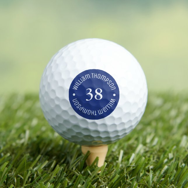 Balles De Golf Bal de golf avec nom et âge (bal d'anniversaire) (T-shirt Insitu)