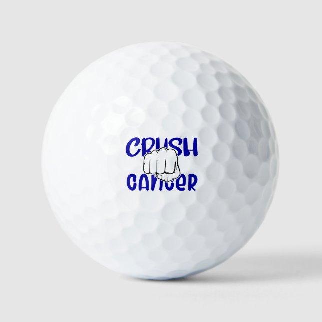 Balles De Golf Bal de golf Crush Cancer (Recto)