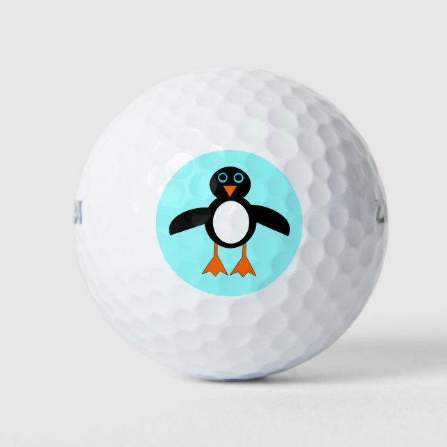 Balles De Golf Bal de golf de Cute Penguin (Devant)